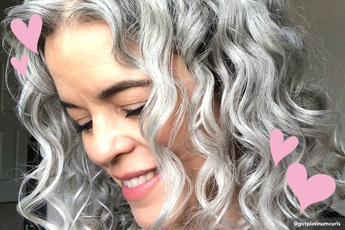 How-To Take Care of Naturally Grey Curly Hair