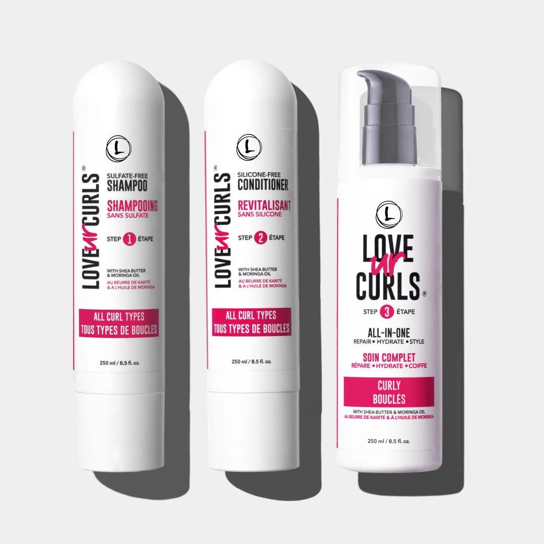 curly 3ss 3 step system love ur curls lus brands with shampoo conditioner and the styler with curly 